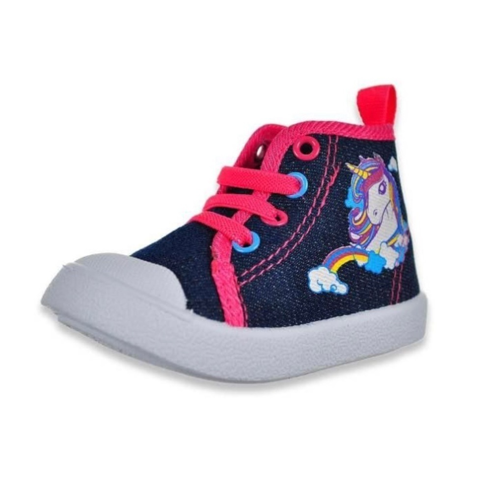 Beverly Hills Polo Club Denim Unicorn Hard Sole Hightop Sneakers